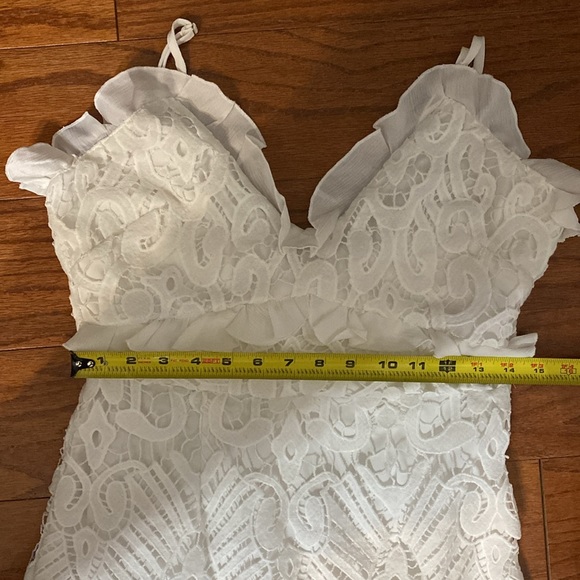 Angel Biba white lace sleevesless dress. Size large - Picture 12 of 14